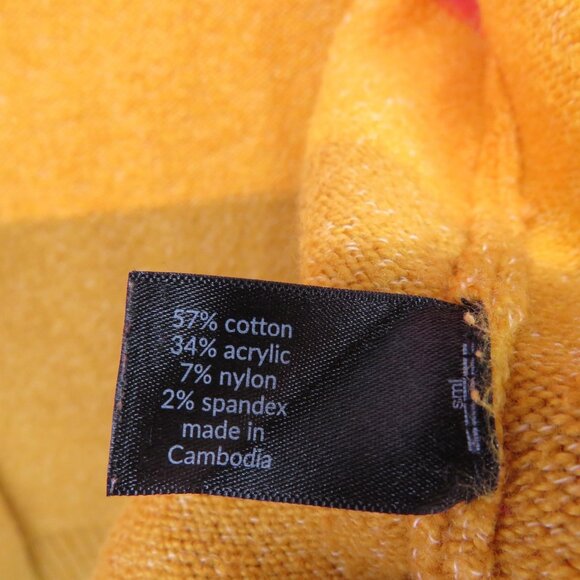 Lane Bryant Sweater Womens 18/20 Pink Orange Yellow Colorblock Striped Cardigan - Picture 4 of 8